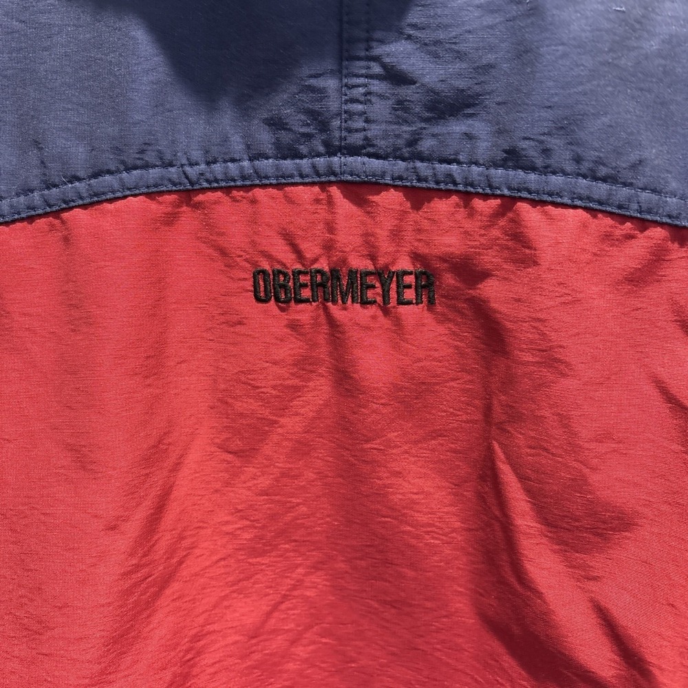 Vintage Obermeyer Vest Men's Small Blue Red Ouray Ski Thermolite 90s Gorp - Picture 3 of 8